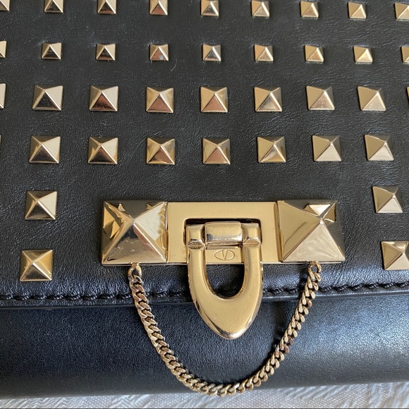 Valentino rock stud clutch/ shoulder bag - Picture 9 of 14